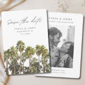 Palm Beach Bruiloft Florida Save the Date Kaart