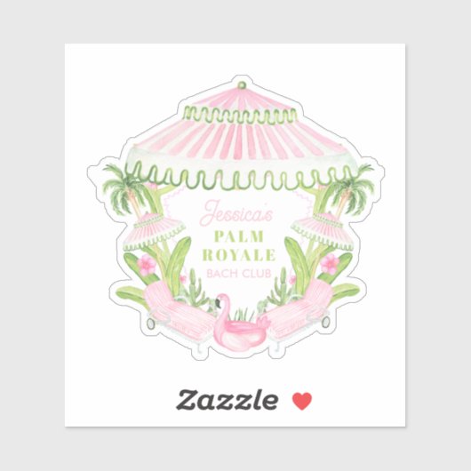 Palm Beach Cabana Bach Club | Bachelorette  Sticker (Vel)