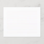 Palm Beach Cabana Crest Monogram Recipe Card (Achterkant)