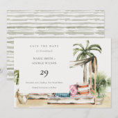 Palm Beach Cabana Tropical Enregistrer La Carte Da (Devant / Derrière)