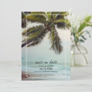 Palm Beach Destination Wedding Save the Date