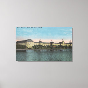Palm Beach, FL - Ext.Uitzicht van Royal Poinciana Canvas Afdruk