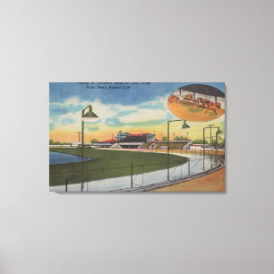 Palm Beach, FL - Kennel Club, Dog Racing Track Canvas Afdruk