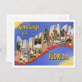 Palm Beach, Florida  Big Letters Briefkaart (Voorkant / Achterkant)