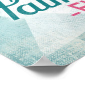 Palm Beach Florida Pink Flamingo - Retro T Poster (Hoek)