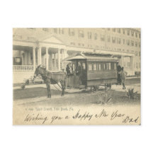 Palm Beach, FLorida Resort en donkey trolly 1908