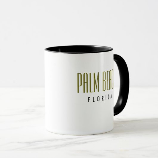 Palm Beach Floride Café Mug (Devant droit)
