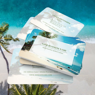 Palm Beach House Rental Travel Agent Spa Boutique Visitekaartje