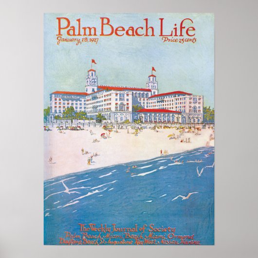 Palm Beach Life #11 afdruk Poster (Voorkant)