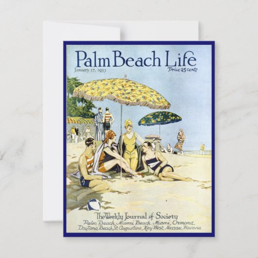 Palm Beach Life #3 invitation (Devant)