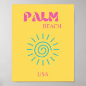 PALM BEACH POSTER (Voorkant)
