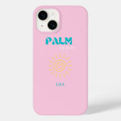 Palm Beach, Preppy, Preppy Art, Roze Case-Mate iPhone Case (Achterkant)