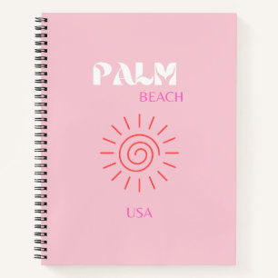 Palm Beach, Preppy, Preppy kamer, roze Notitieboek