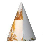 Palm Beach Schilderachtig Uitzicht Feesthoedjes (Achterkant)