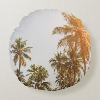 Palm Beach Schilderachtig Uitzicht Rond Kussen