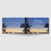 Palm Beach String Lights Destination Wedding Gastenboek (Volledig)
