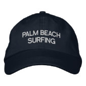 Palm Beach Surf Casquette de baseball brodé (Devant)