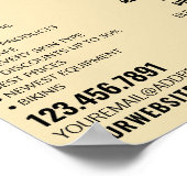 Palm Beach, Tanning Salon Adverteren Poster (Hoek)