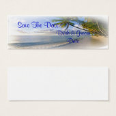 Palm Beach thème de mariage Enregistrer les cartes (Devant & derrière)