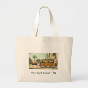 "Palm Beach Trolley" - 1905 Grote Tote Bag