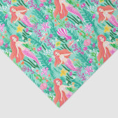 Palm Beach tropische eiland zeemeerminnen Tissuepapier (Detail)