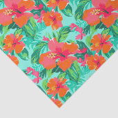 Palm Beach tropische eilandbloemen Tissuepapier (Detail)