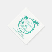 Palm Beach Tropische Logo | aquawit Servetten (Hoek)