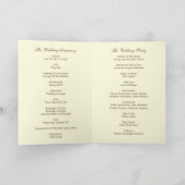 Palm Beach Trouwprogramma Kaart - Bruin (Binnen)