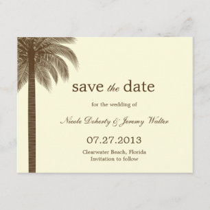 Palm Beach Wedding Enregistrer Les Cartes De Date 