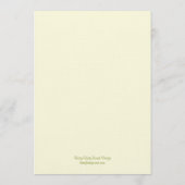 Palm Beach Wedding Menu Card - Green (Achterkant)