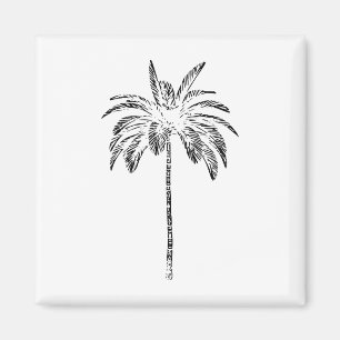 Palm Beachwear Strand Outfit Surfen Aloha Retro Pa Magneet