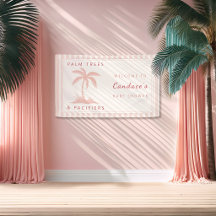 Palm Bomen | Fopspenen Kust Baby Shower Welkom