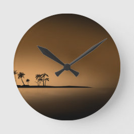 Palm-boom-eiland-Sunset1432 de GOUDEN ZON van het Ronde Klok