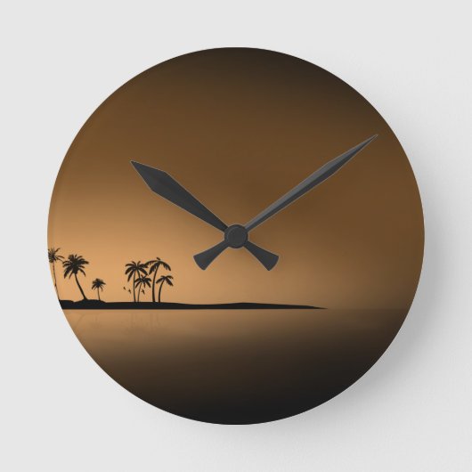Palm-boom-eiland-Sunset1432 de GOUDEN ZON van het Ronde Klok (Voorkant)