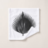 Palm Botanique Tropical Print (Gant de toilette)