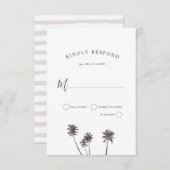 Palm Breeze | RSVP Kaartje (Voorkant / Achterkant)