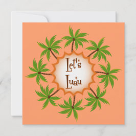 Palm Circle Luau Uitnodiging