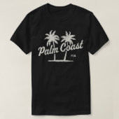 Palm Coast Florida 70s Palm Trees Graphic T-shirt (Design voorkant)