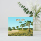Palm Coast Florida Palm Trees Briefkaart (Staand voorkant)