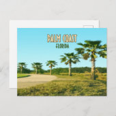 Palm Coast Florida Palm Trees Briefkaart (Voorkant / Achterkant)