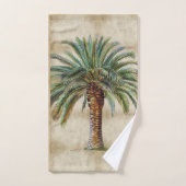 Palm Date Tree  Tropical Summer Elegant Bad Handdoek (Handdoek)