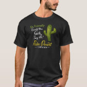 Palm Desert Cactus Funny Retro T-shirt (Voorkant)
