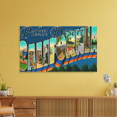 Palm Desert, Californië - grote letterscènes Canvas Afdruk (Insitu (Woonkamer))
