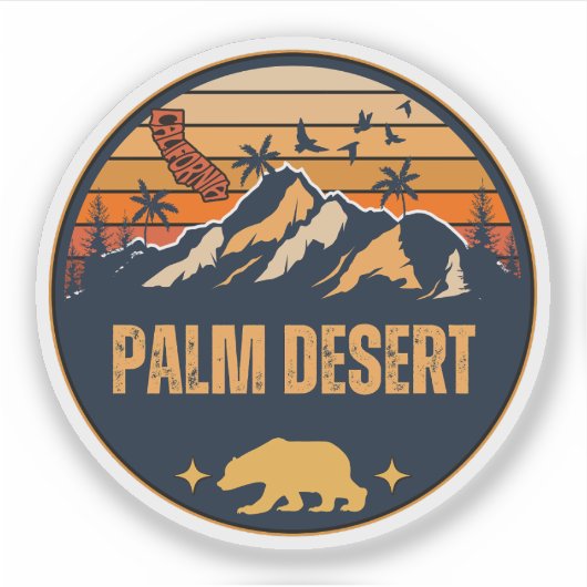 Palm Desert, Californië Sticker (Voorkant)