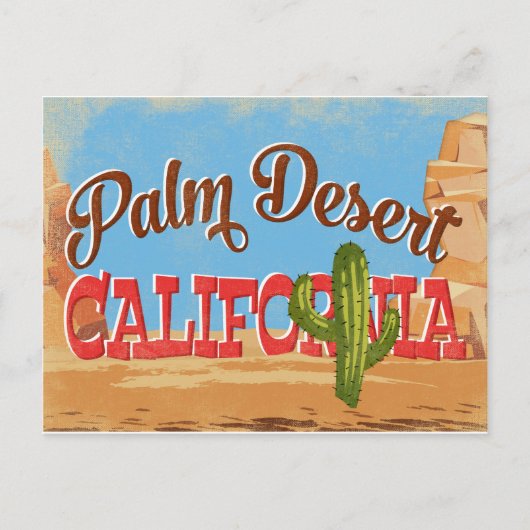 Palm Desert Carte postale California Desert Retro (Devant)