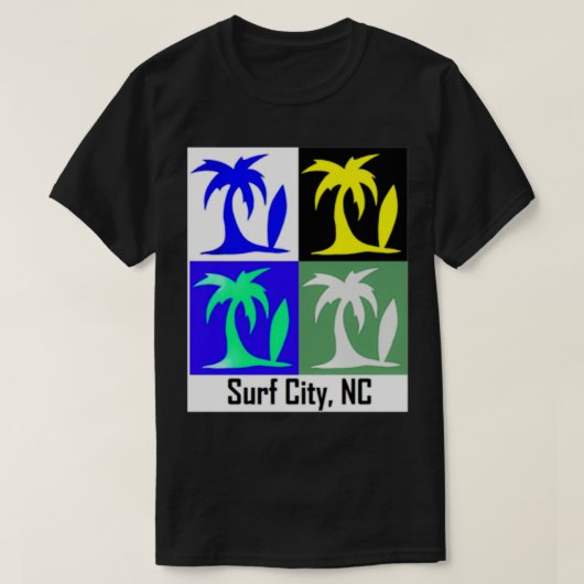 Palm en Surf Surf T-shirt (Design voorkant)