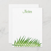 Palm Feuille écriture manuscrite Modèle Floral (Devant / Derrière)