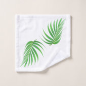Palm Feuille Fronds Design Ensemble de serviettes  (Gant de toilette)
