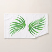 Palm Feuille Fronds Design Ensemble de serviettes  (Serviette à main)