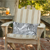 Palm Feuille Lumbar Coussin extérieur 13" x 21" (Chaise)